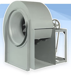 Backward inclined fan blower http://www.canadablower.com/line-belt-driven-fan-price-chart/